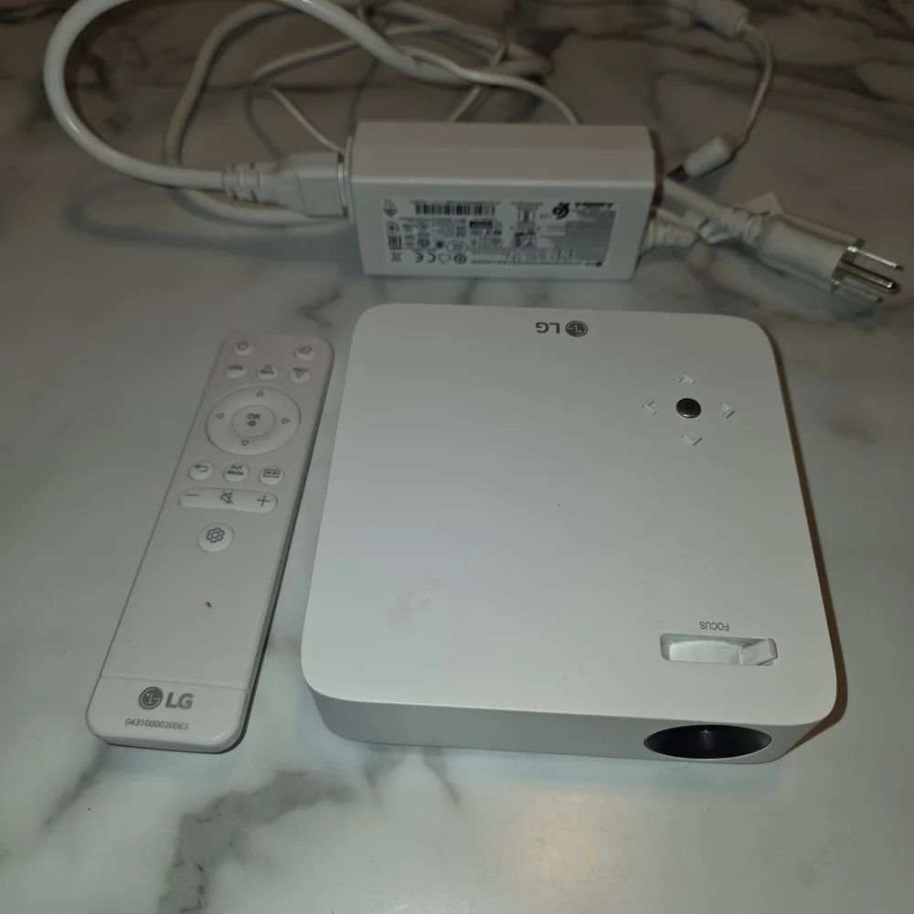 LG White Projector wireless Remote, PH30N, tripod stand